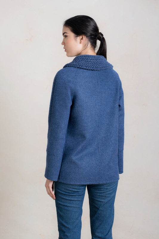 Chaqueta Rapture de alpaca y lana para bebé color tormenta