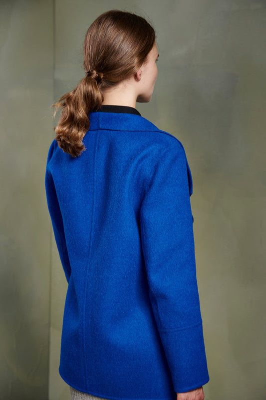Abrigo Twiligth Baby Alpaca y Lana Color Azul