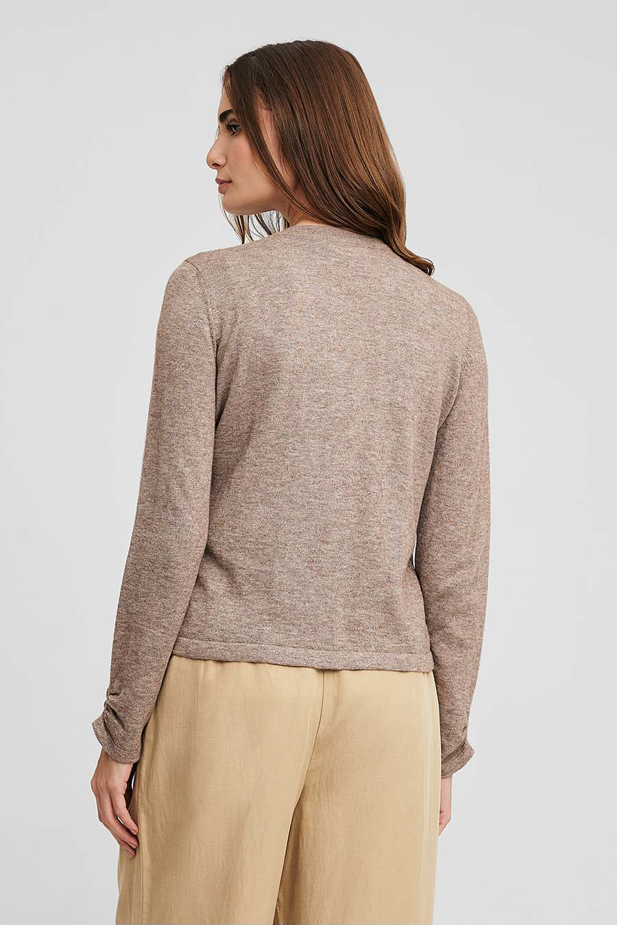 Wanderers Cardigan Baby Alpaca Color Arcilla