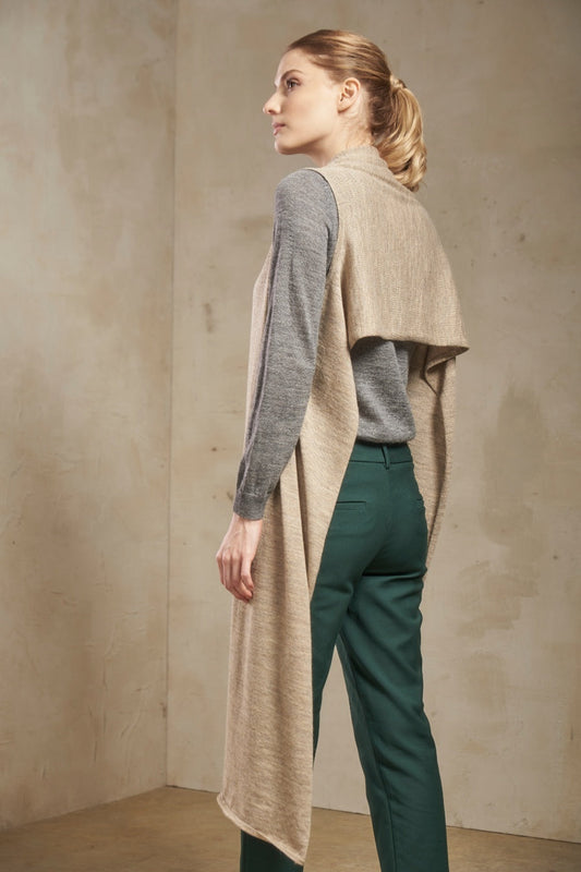 Chaleco Oya Baby Alpaca Color Arena