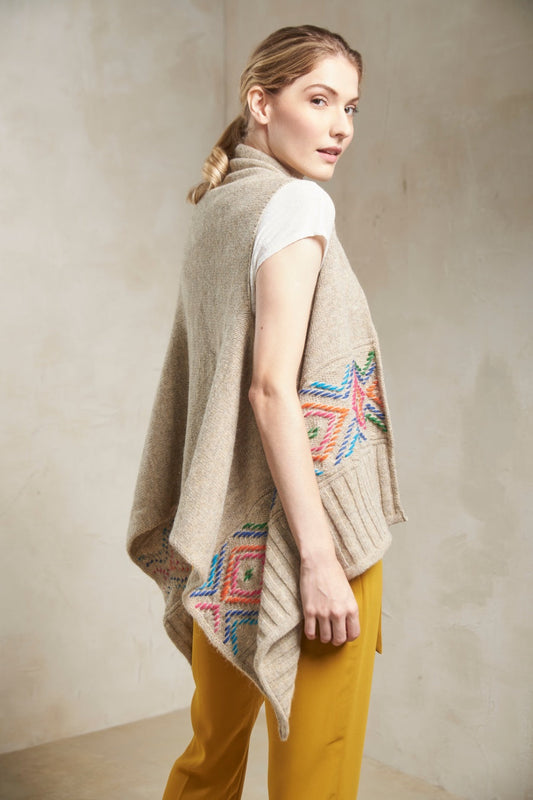 Chaleco Sorly Baby Alpaca Color Arena