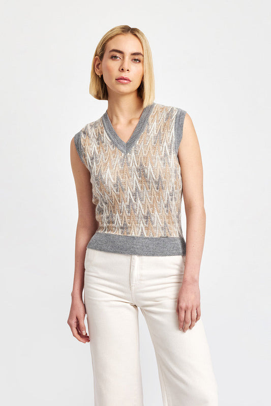Chaleco de bienvenida Baby Alpaca Color Nuage
