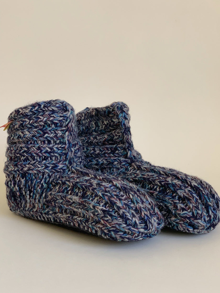 Rami Slippers Alpaca & Cuero Color Multicolor