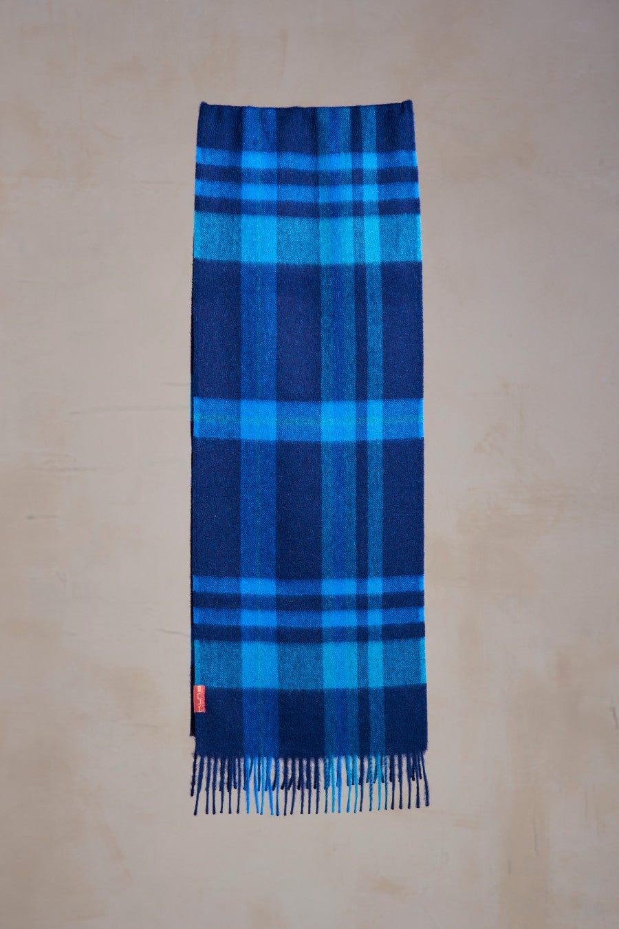 Peat Scarf Baby Alpaca Color Blue
