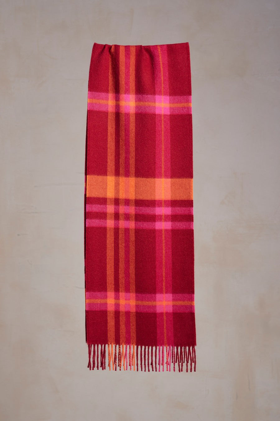 Peat Scarf Baby Alpaca Color Red
