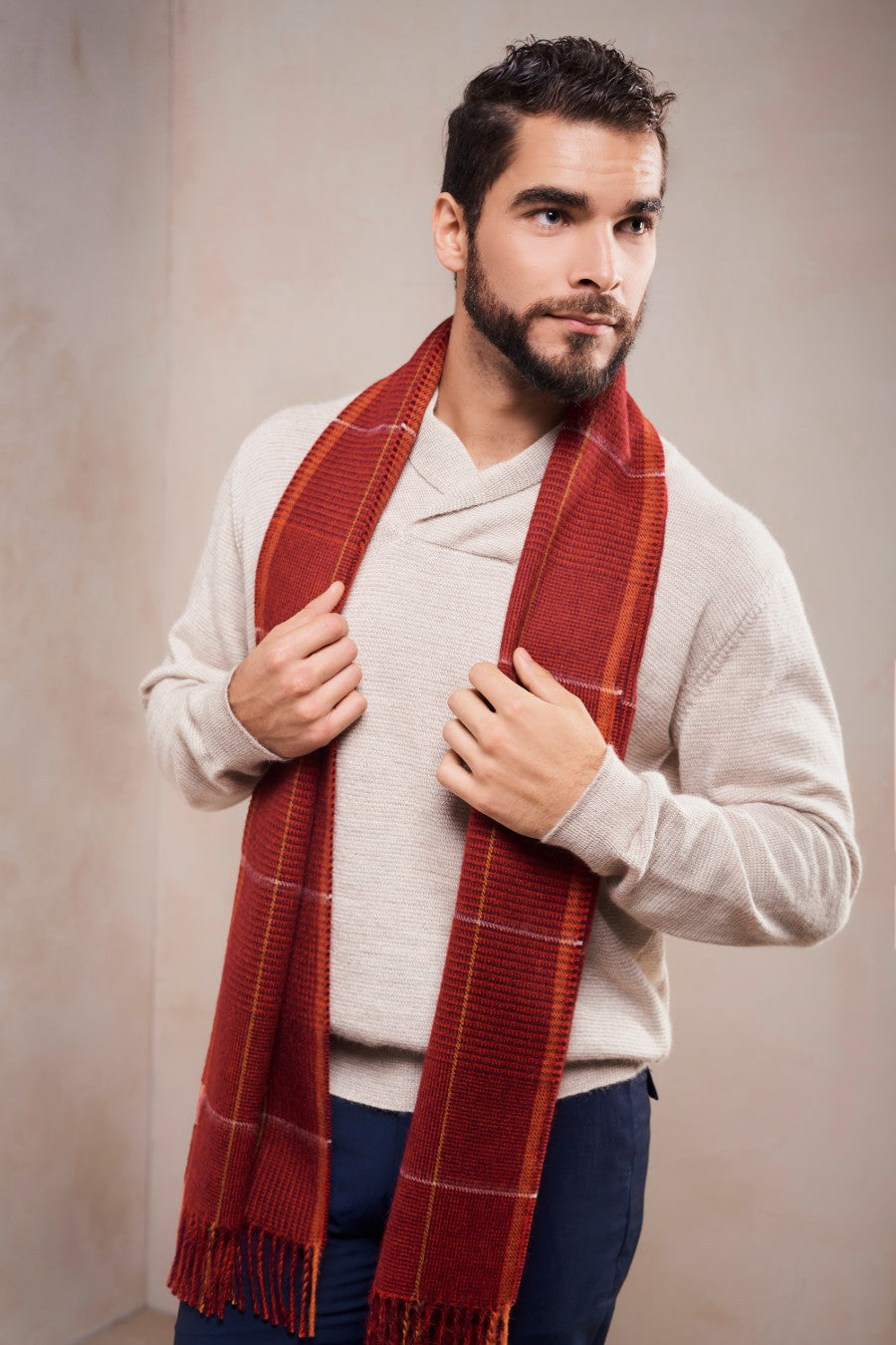 Perdiz Scarf Baby Alpaca Color Red