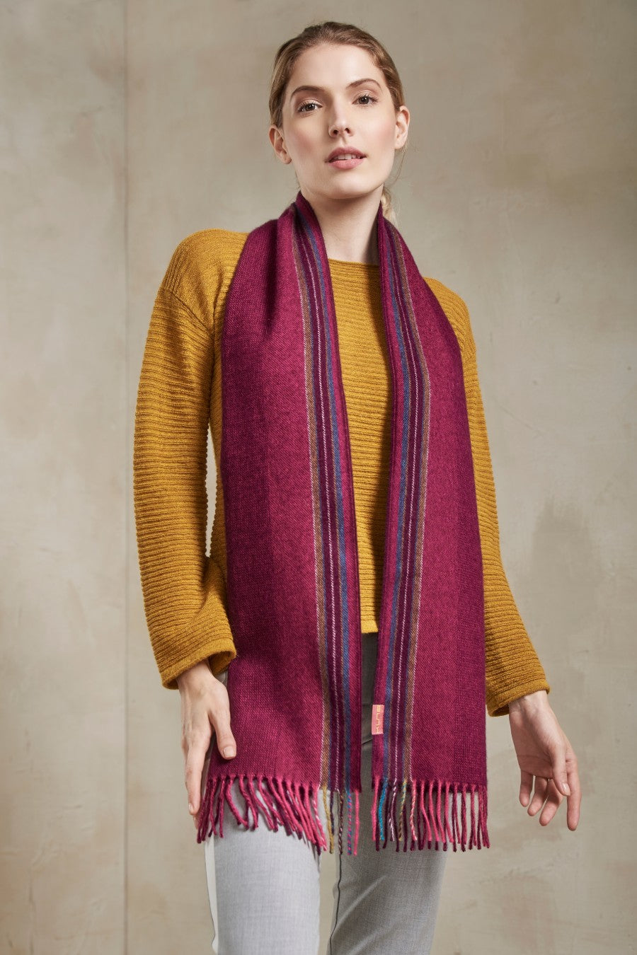 Pepa Scarf Baby Alpaca Color Red