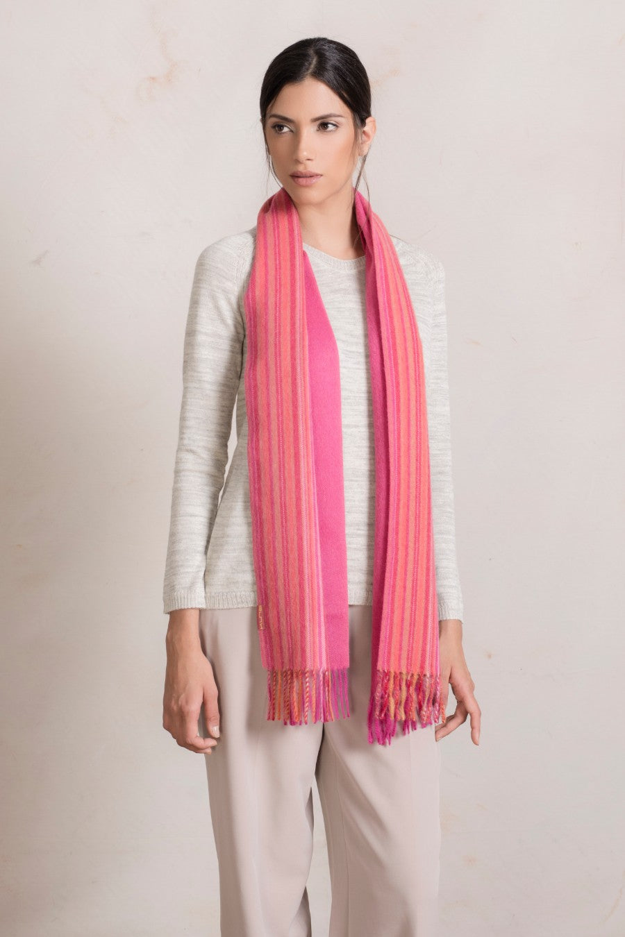 Radar Scarf Baby Alpaca Color Fuccia