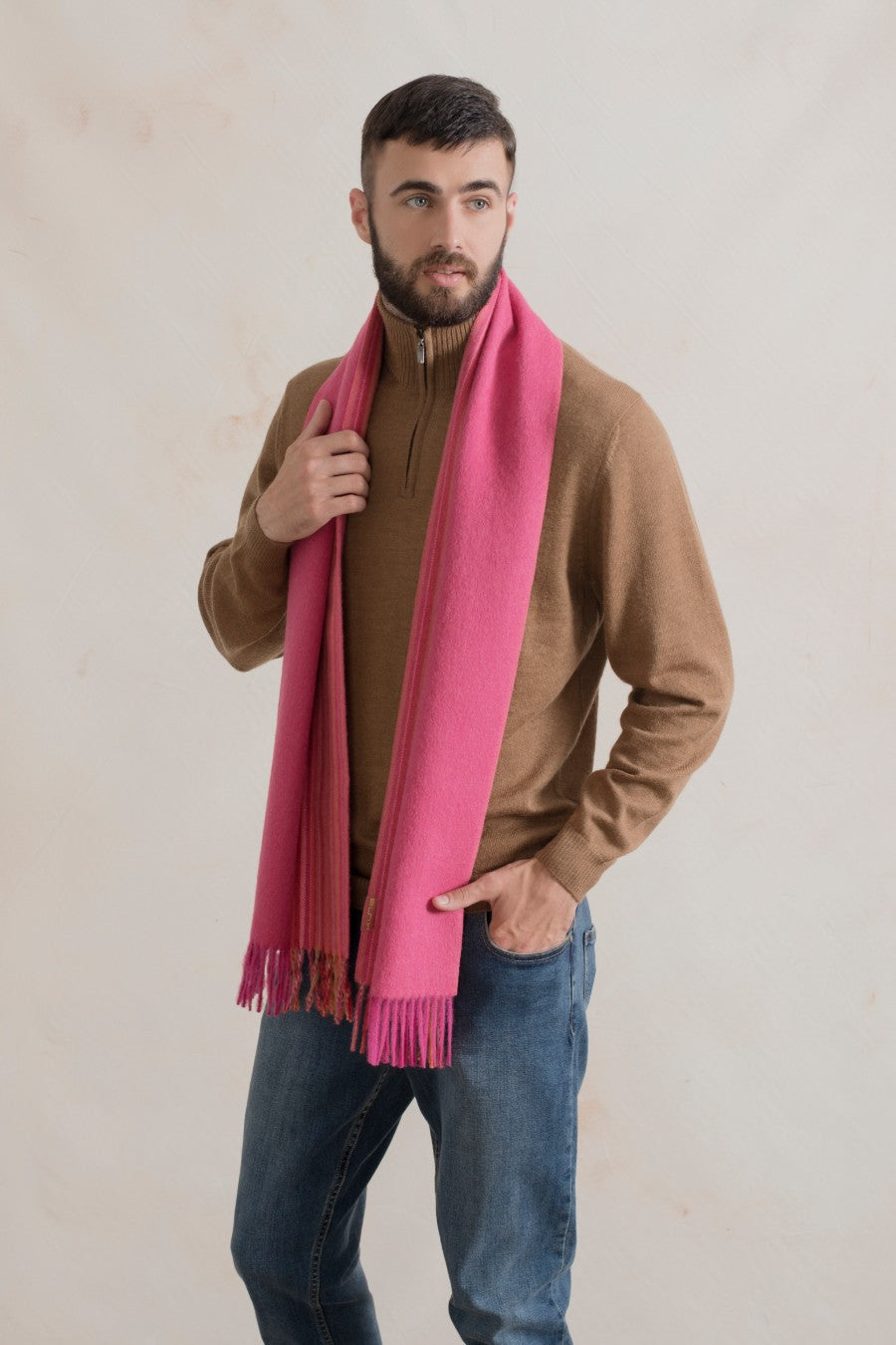 Radar Scarf Baby Alpaca Color Fuccia