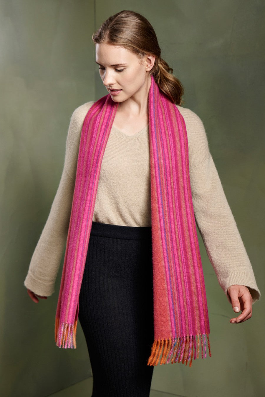Radar Naranja Scarf Baby Alpaca Color Orange