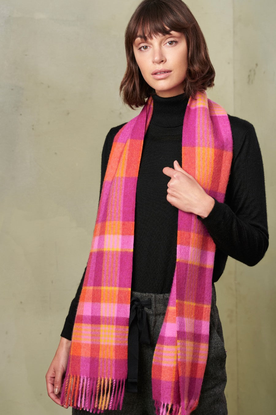 Bufanda Ratti Baby Alpaca Color Fucsia