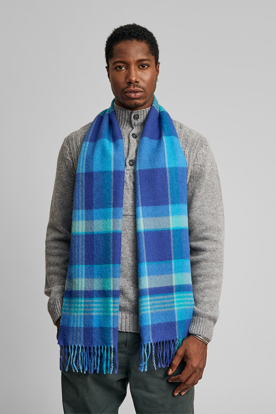 Bufanda Ratti Baby Alpaca Color Azul