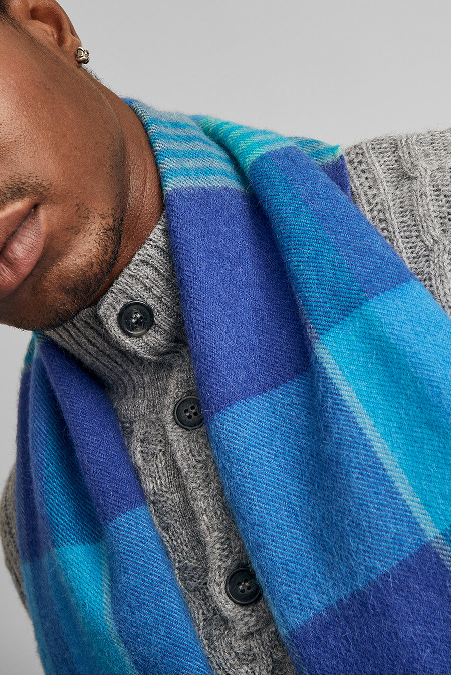 Bufanda Ratti Baby Alpaca Color Azul