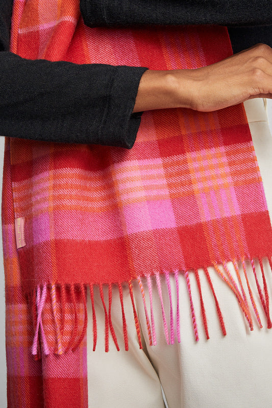 Bufanda Ratti Baby Alpaca Color Rojo