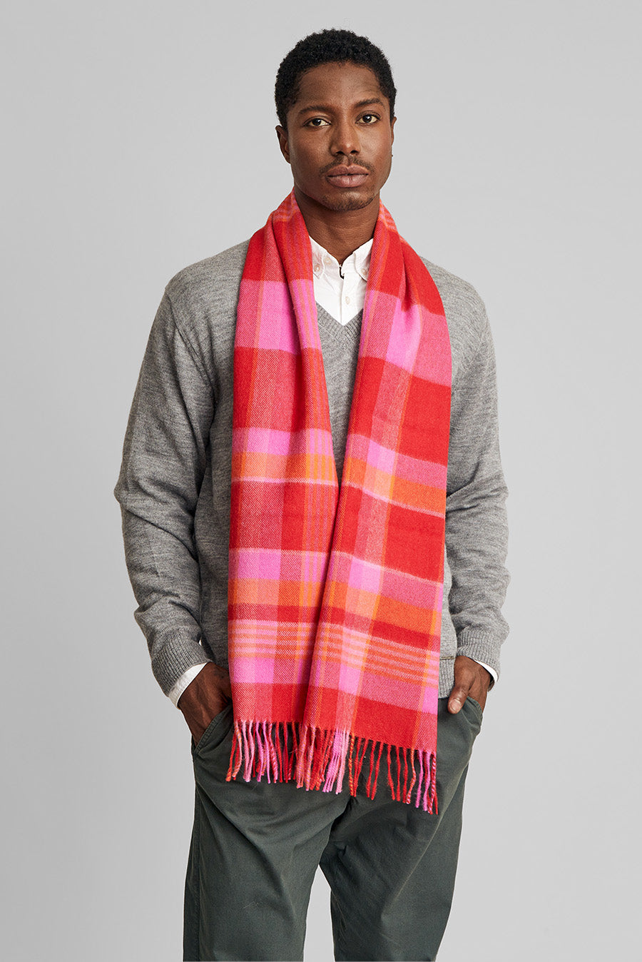 Bufanda Ratti Baby Alpaca Color Rojo