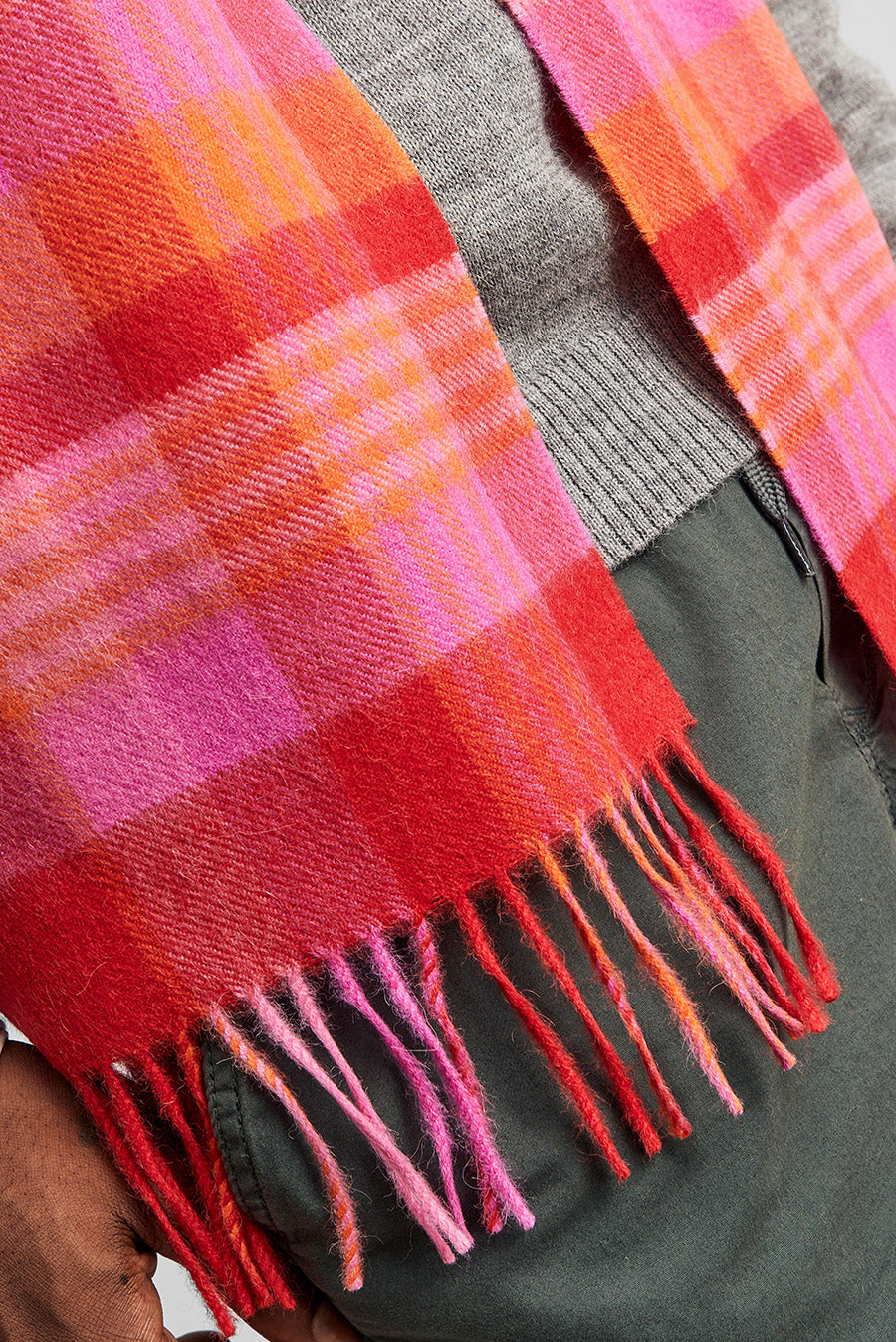 Bufanda Ratti Baby Alpaca Color Rojo
