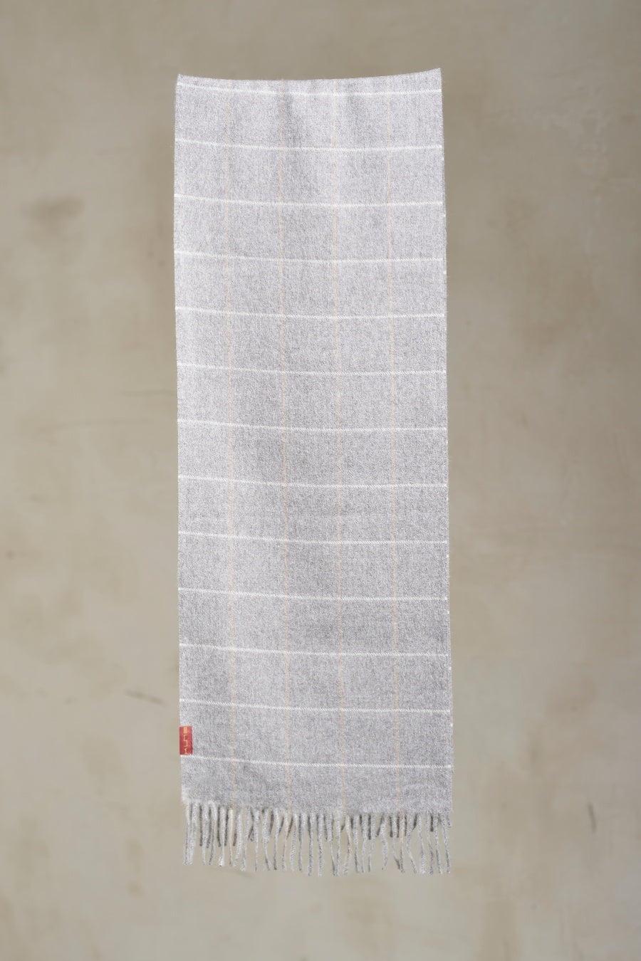 Pino Grey Medio Scarf Baby Alpaca Color Gris Medio