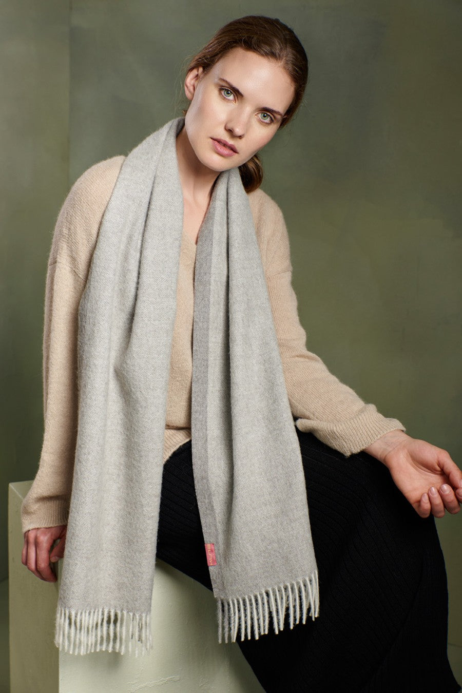 Rabat - B Scarf Baby Alpaca Color Grey