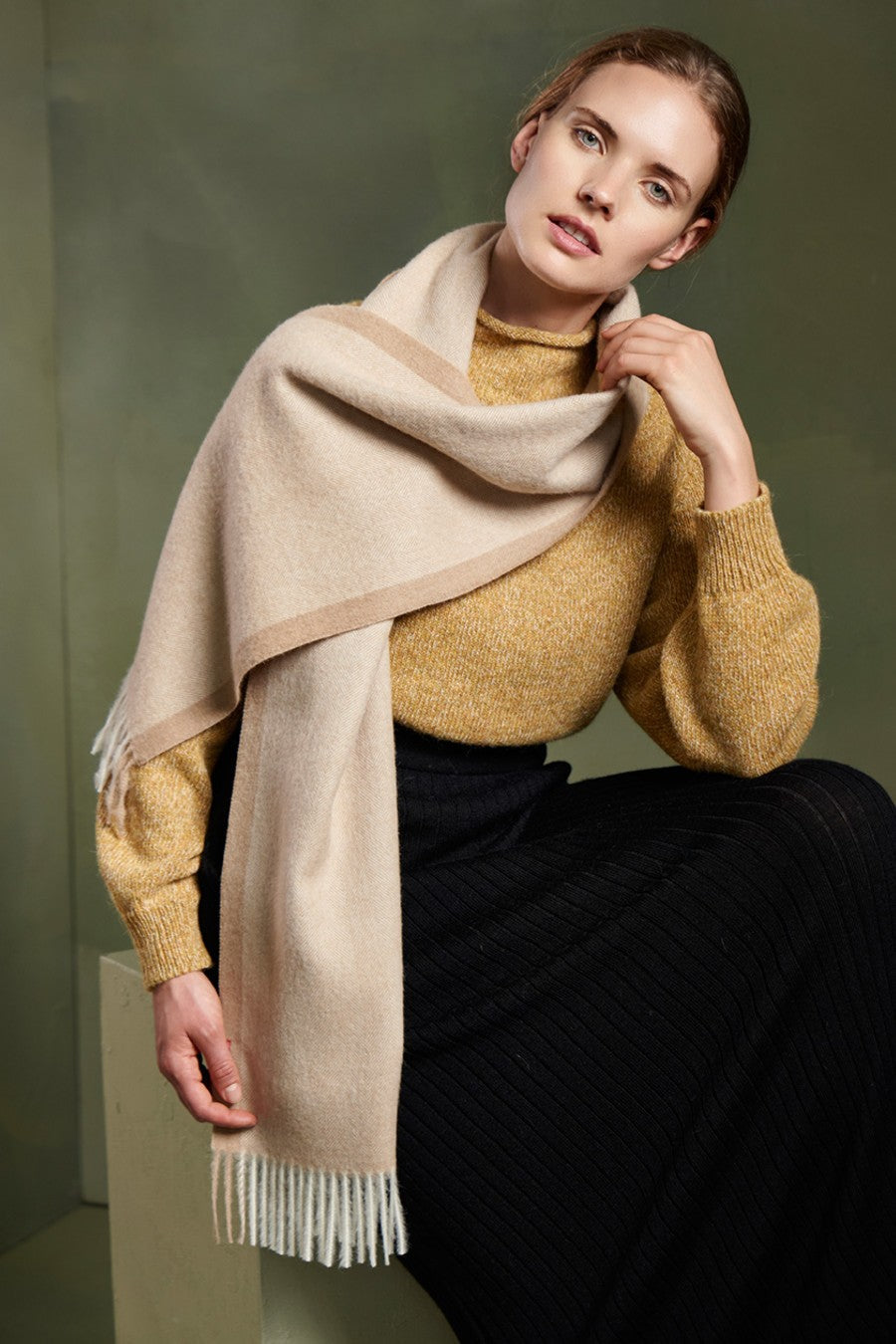 Rabat - B Scarf Baby Alpaca Color Beige