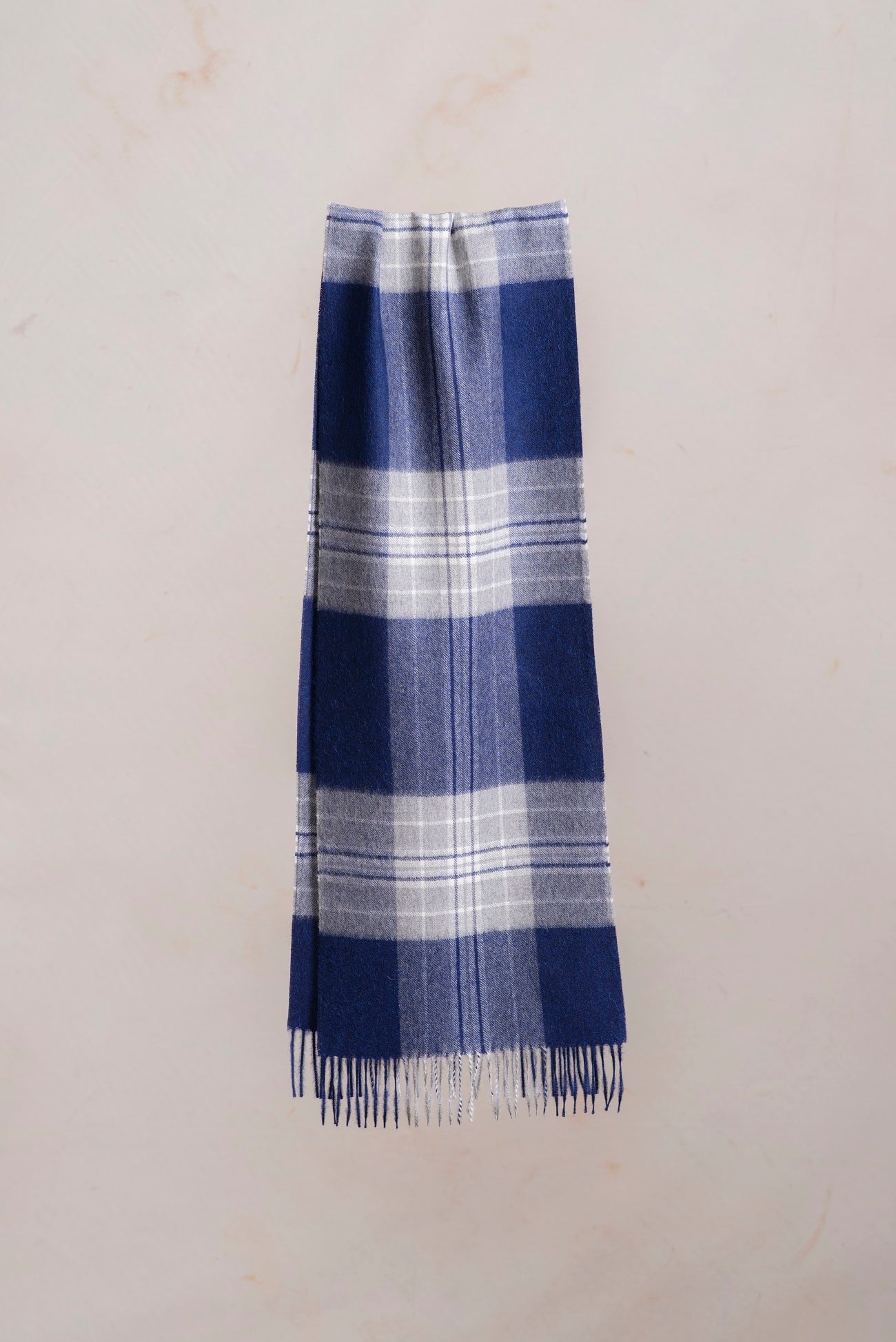 Bufanda Real Baby Alpaca Color Azul Marino
