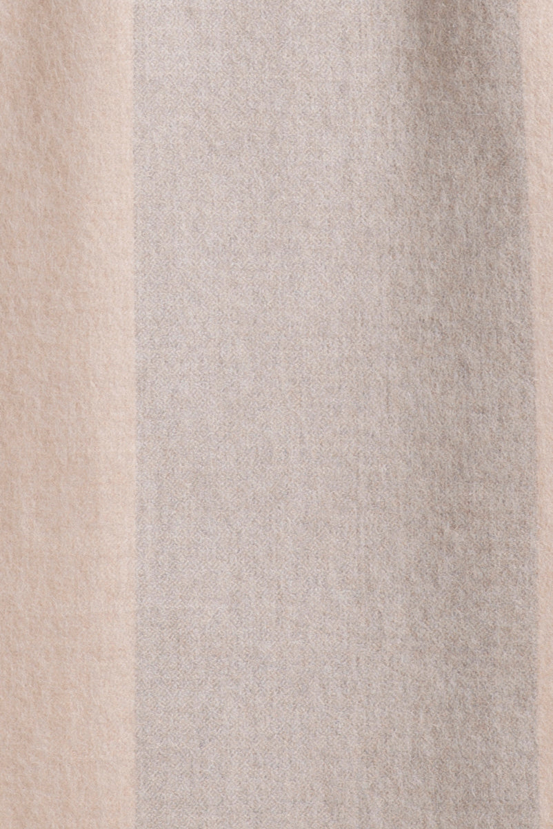 Bufanda Trasera Baby Alpaca Color Gris Claro