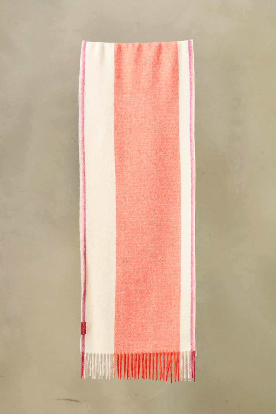 Trasera - Bufanda Baby Alpaca Color Naranja