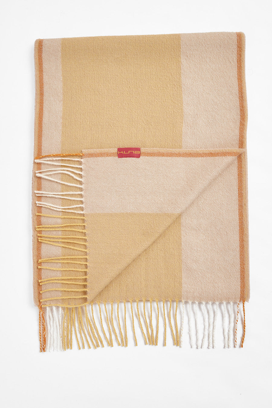 Bufanda Trasera Baby Alpaca Color Amarillo