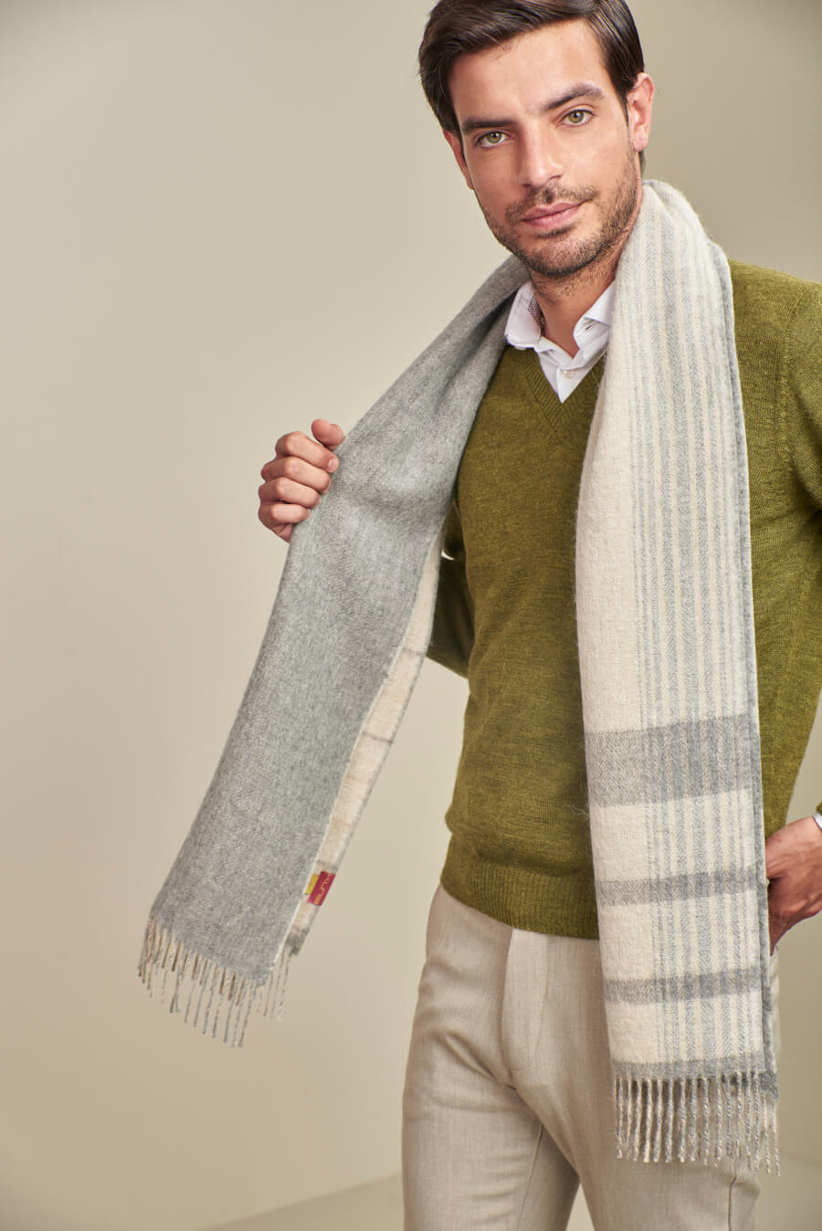 Pelagie B Scarf Baby Alpaca Color Beige