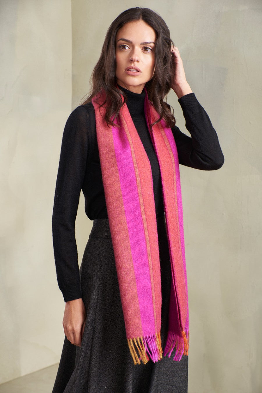 Radium - A Naranja Scarf Baby Alpaca Color Orange