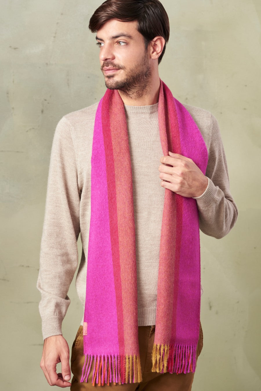 Radium - A Fucsia Scarf Baby Alpaca Color Fuchsia