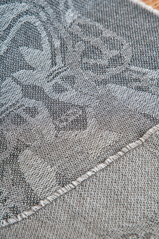 Nazca - 38 Bufanda Baby Alpaca Color Gris Oscuro