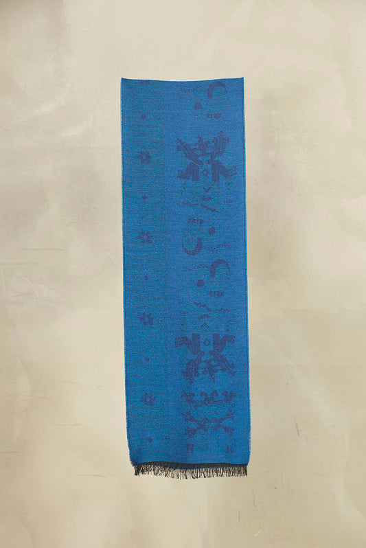 Nazca - 39 Bufanda Baby Alpaca Color Azul