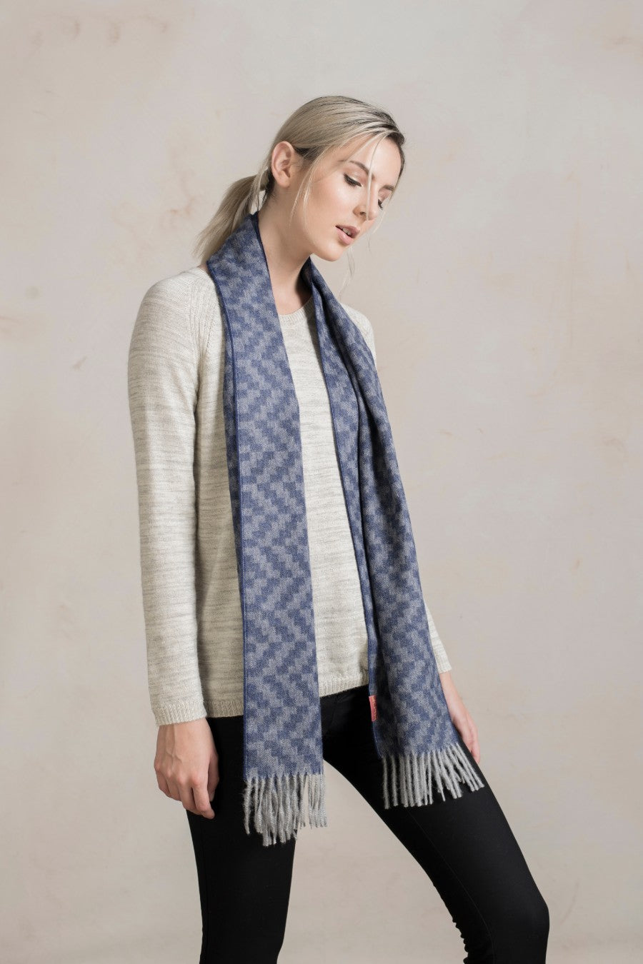Radical Scarf Baby Alpaca Color Blue
