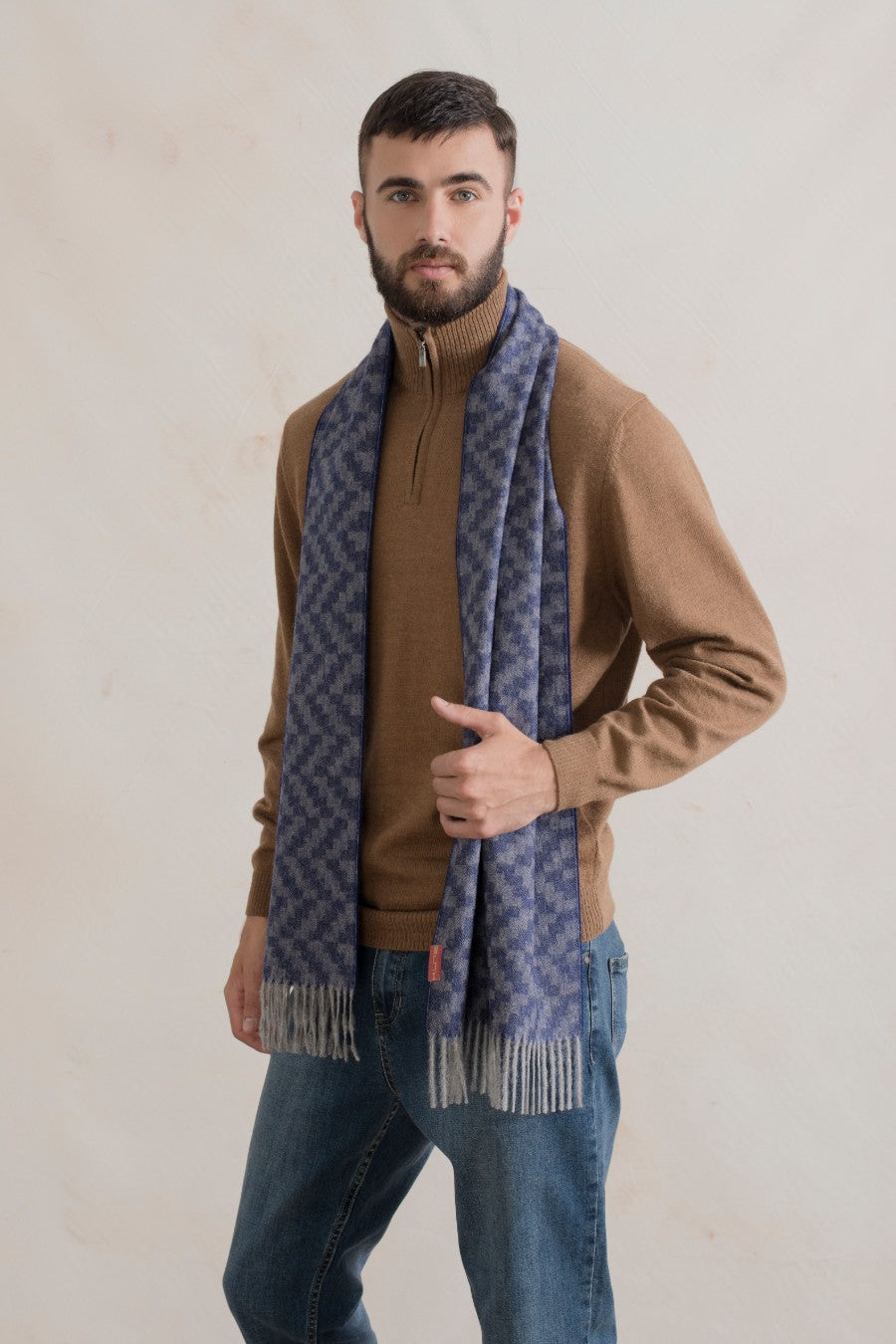 Radical Scarf Baby Alpaca Color Blue