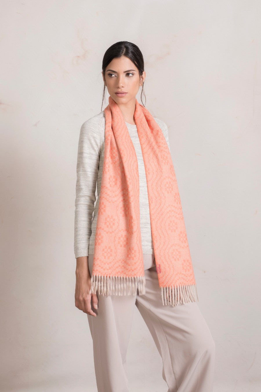 Radio Naranja Scarf Baby Alpaca Color Orange