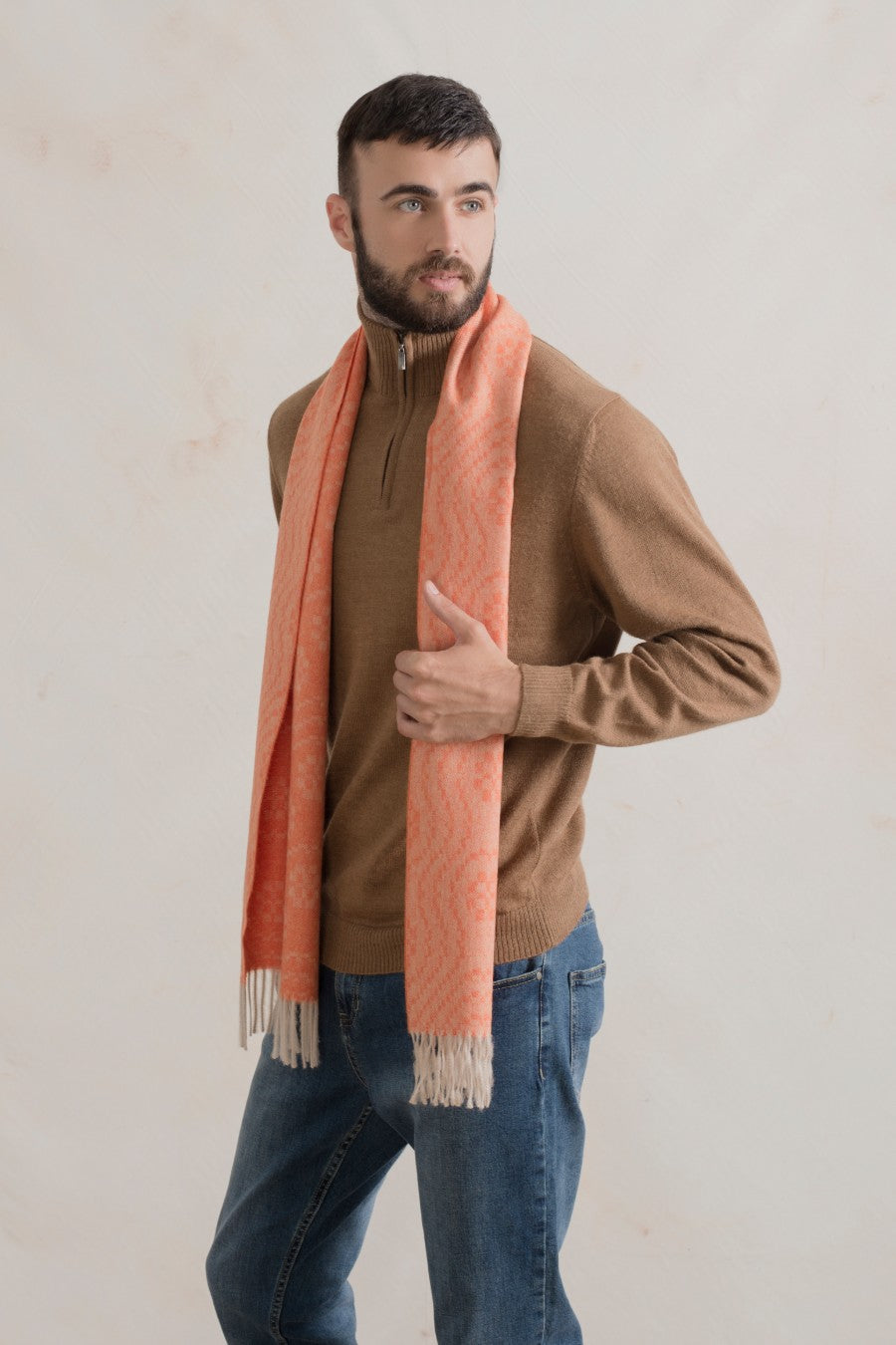 Radio Naranja Scarf Baby Alpaca Color Orange