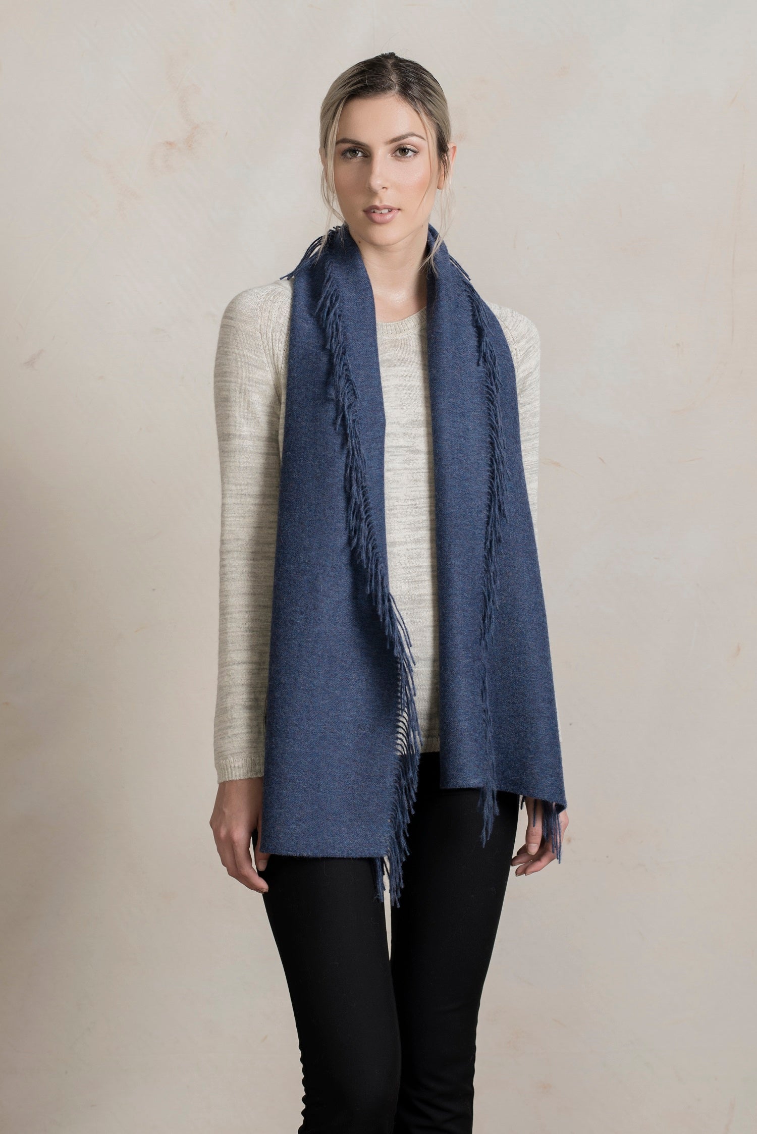Pie Scarf Baby Alpaca Color Denim