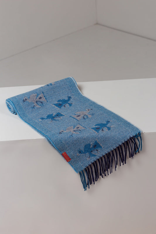 Nazca - 19 Bufanda Baby Alpaca Color Azul
