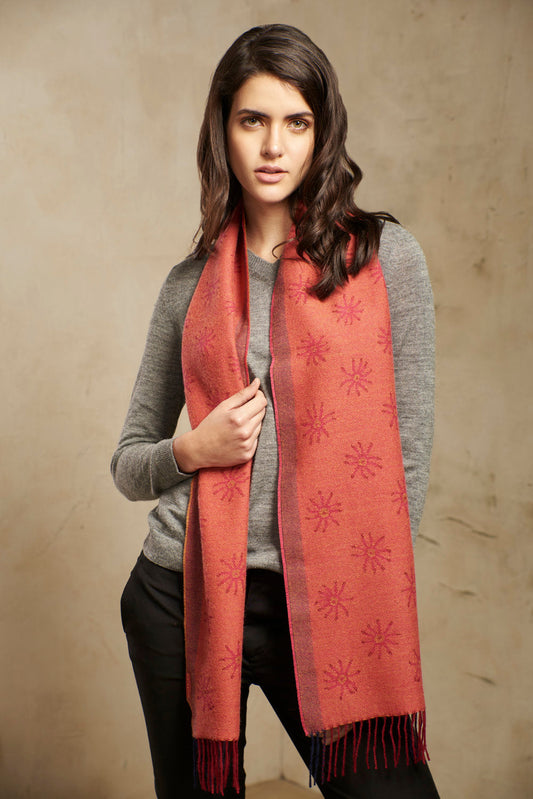 Nazca - 18 Bufanda Baby Alpaca Color Rojo