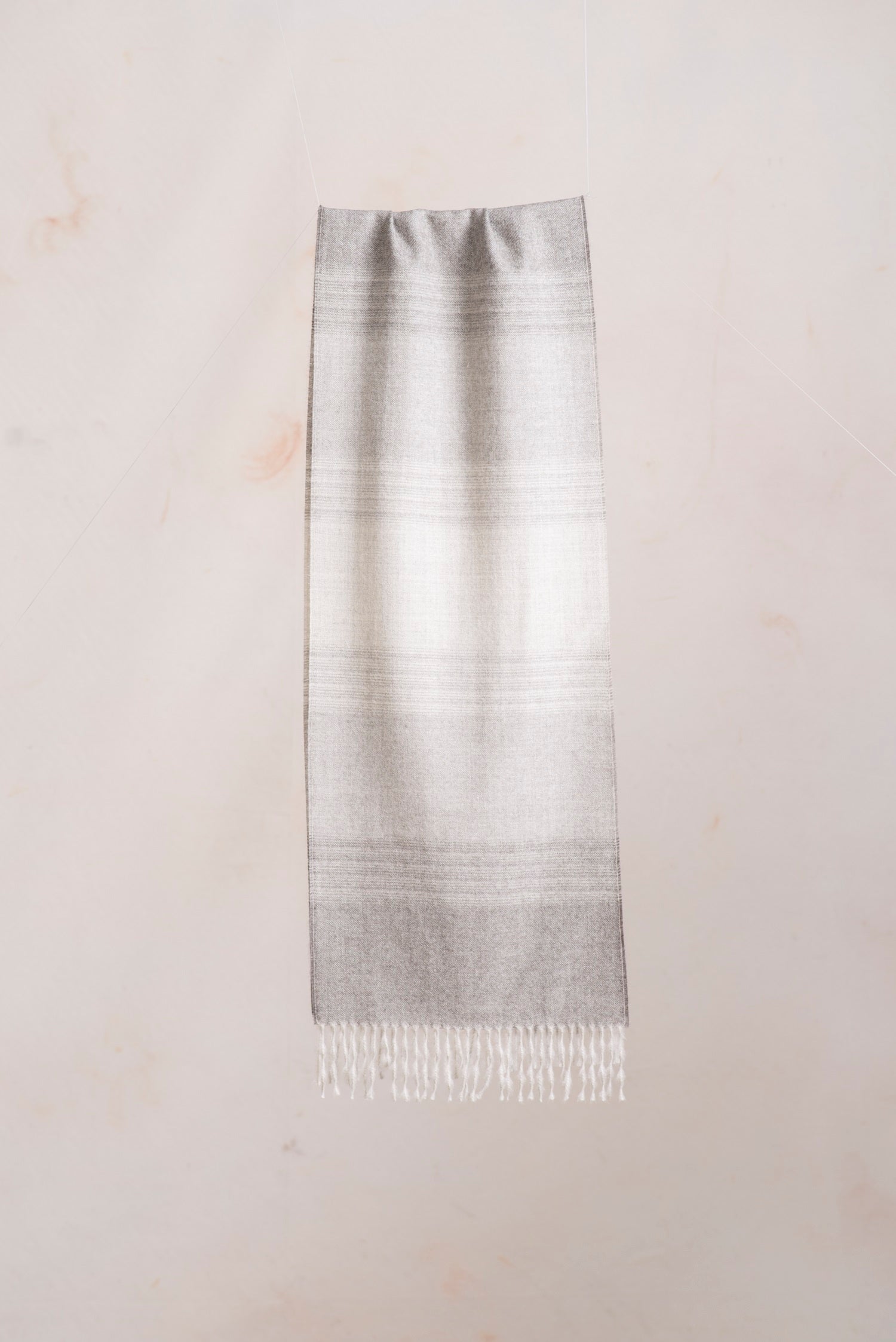 Bufanda Rap Baby Alpaca Color Gris Oscuro
