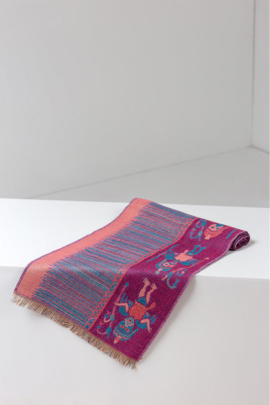 Nazca - 15 Bufanda Baby Alpaca Color Azul