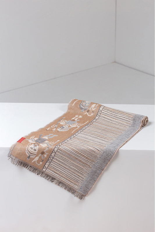 Nazca - 15 Bufanda Baby Alpaca Color Gris