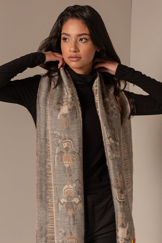 Nazca - 15 Bufanda Baby Alpaca Color Beige