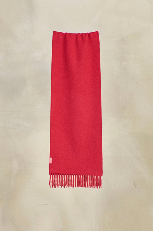 Bufanda Adrian Baby Alpaca Color Ruibarbo