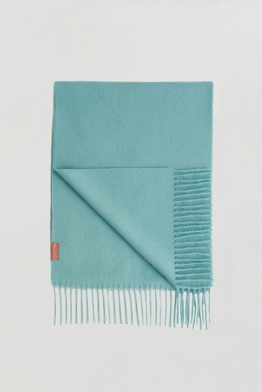 Bufanda Adrian Baby Alpaca Color Azul Claro