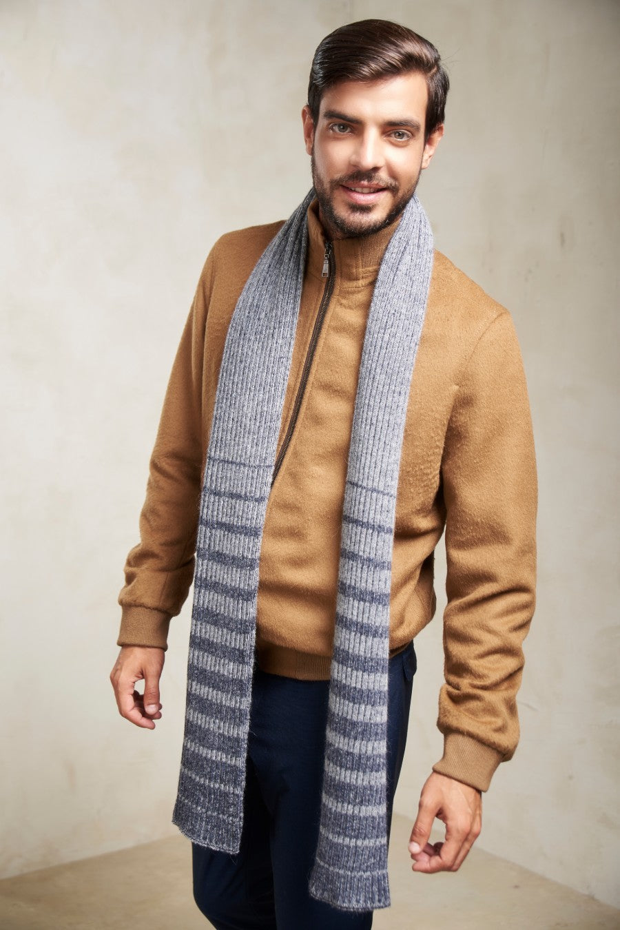 Octavio Scarf Baby Alpaca Color Navy