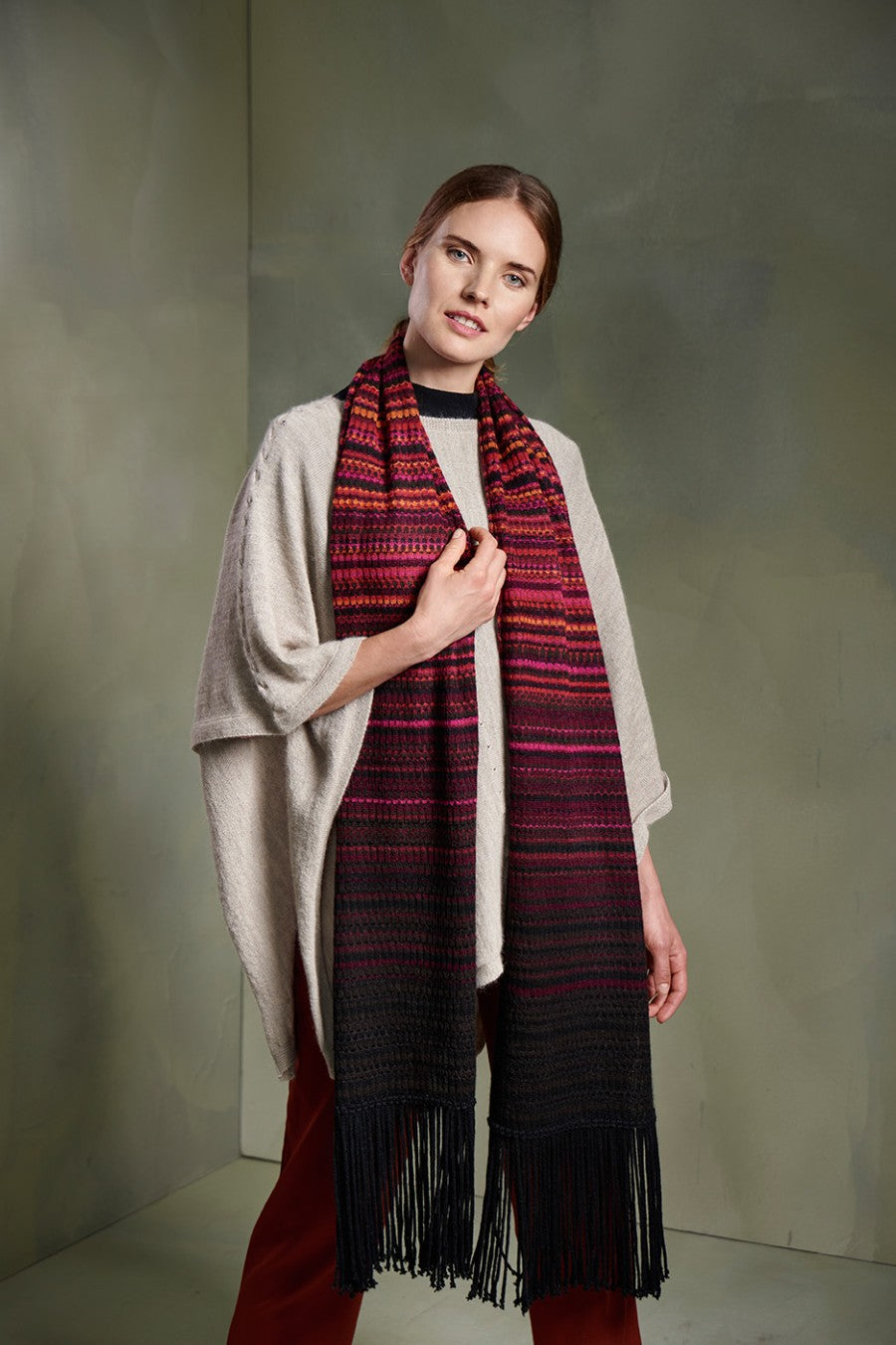 Rapsody Bufanda Baby Alpaca Color Burdeos