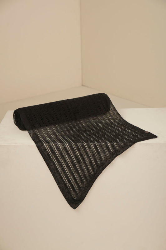 Bufanda Brisa Alpaca 16 Colores Negro