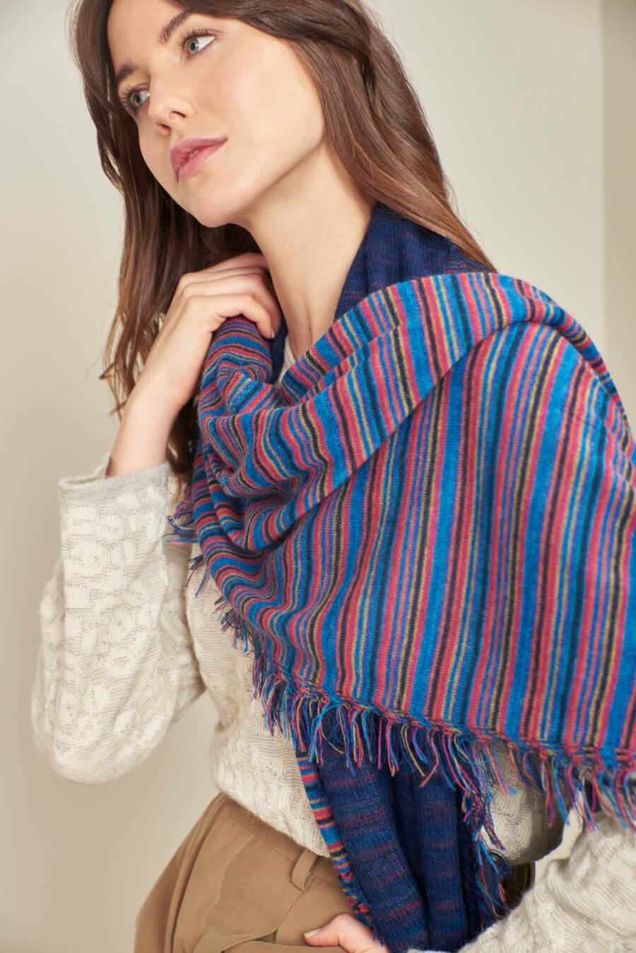 Pluma Scarf Baby Alpaca Color Astral