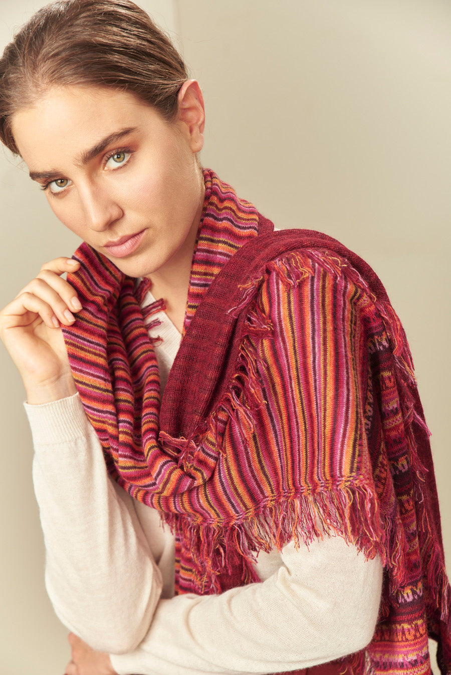 Pluma Scarf Baby Alpaca Color China